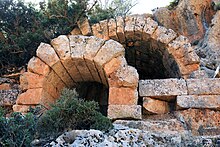 حمامات أثرية من القرن الخامس ميلادي في وادي الصنب ,الجبل الأخضر,ليبيا