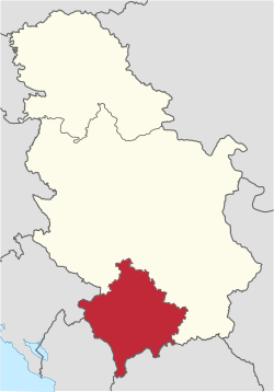 Карта на Косово