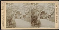 A stereoscope view of the Dairy (after 1870).