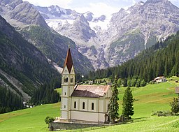 Alpint landskap i Trentino-Sydtyrolen