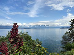 La belle vue du Lac Kivu depuis l'île d'Idjwi