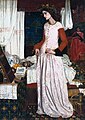 «Королева Гвиневра» («Queen Guinevere»), художник Уильям Моррис, 1858