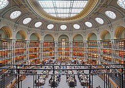 Bibliothèque nationale de France, Salle ovale du site Richelieu.