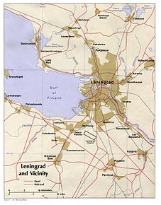 Poziția localității Sankt Petersburg