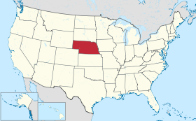 Nebraska na mapě USA