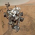Image 11Self-portrait of Curiosity rover on Mars's surface (from Space exploration)