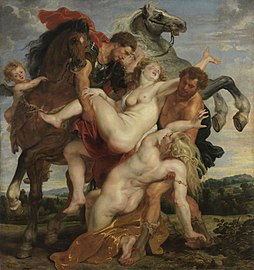 Rapto de las hijas de Leucipo (1616), de Peter Paul Rubens, Alte Pinakothek, Múnich.