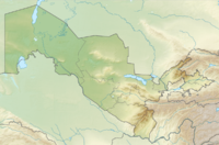 Lagekarte von Usbekistan