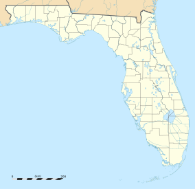 Map showing the location of Lake Kissimmee State Park