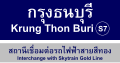 Krung Thon Buri Station Traditional sign (BTS)