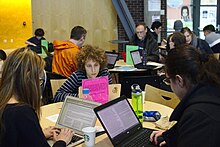 Editing as Activism edit-a-thon at UW Bothell, 2017