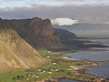 Utbjørg e Hokland nel comune di Hadsel. Nel mezzo Nyken