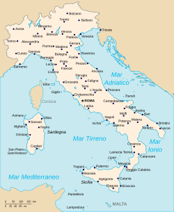 Map wa Italy