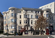 Photograph of ornate rowhouses