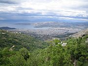 ピリオ山からのヴォロス市街眺望。