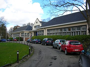 Entrance of the Paul-Émile Janson Auditorium on the Solbosch campus