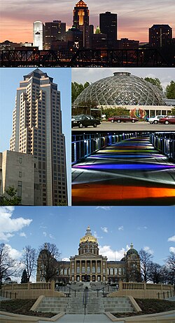 801 Grand (Grup Financiar Kryesor), Qendra Botanike e De Moines, Ura Kruidenier Trail, dhe Godina e Parlamentit të Ajovësova