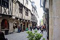 Typical street in the old town-centre