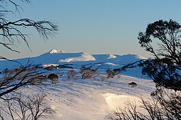 De Mount Kosciuszko by sinne-opkomst.