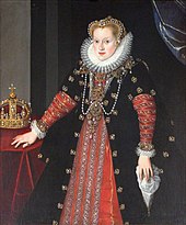 Anne dari Austria dalam pakaian diraja dan pakaian Sepanyol