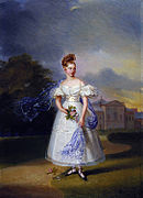 ヴィクトリア王女肖像（アレクサンドル・デュボア（英語版）画、1832年）
