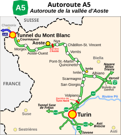 Image illustrative de l’article Autoroute A5 (Italie)