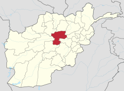 Kort som viser hvor i Afghanistan Bamiyan ligger