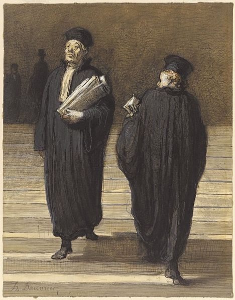 Файл:Brooklyn Museum - The Two Colleagues (Lawyers) (Les deux confrères Avocats) - Honoré Daumier.jpg