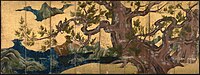 El Gran Ciprés (1590), obra de Kanō Eitoku