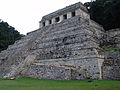 Murus templi urbis Palenque Culturae Maya.