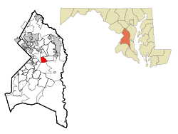 Location of Largo, Maryland