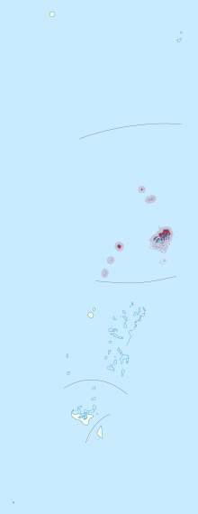 Ang lokasyon sa Distrito sa Vava'u sa Tonga