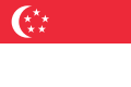 Singapurská vlajka Poměr stran: 2:3