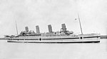 Le Britannic après sa transformation en navire-hôpital.