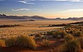 Naplemente a Namib Rand Természetvédelmi Területen, Namíbiában