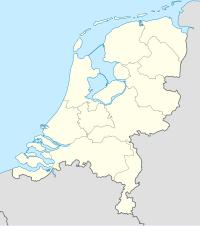 Well på en karta över Nederländerna