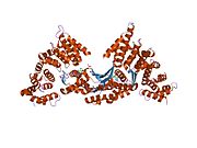 1xqs​: Kristalna struktura HspBP1 sržnog domena u kompleksu sa fragmentom Hsp70 ATPaznog domena