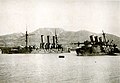 Броненосец «Полтава» и «Паллада» затонувшие в Порт-Артуре