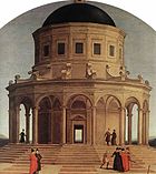 十六角形で描かれたエルサレム神殿。