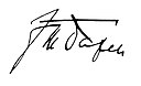 Assinatura de Franz von Papen