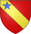 Heraldic shield of the house of Chalon, cadet branch of the lords of Arlay. They eventually succeeded to the undifferenced arms as well as to the principality of Orange.[4]