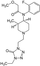 Chemical structure of brifentanil.