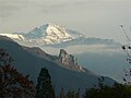 Le Trélod, la Montagne du Charbon et les Tours Saint-Jacques vus depuis Héry-sur-Alby.