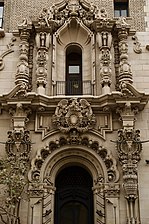 Detail, side, Million Dollar Theatre