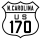 U.S. Highway 170 marker