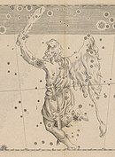 An engraving of Orion