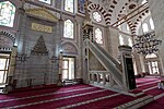 View of the mihrab (left) and minbar (right)