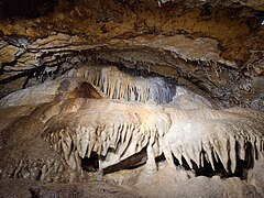 Stalactites within Cave of the Mounds