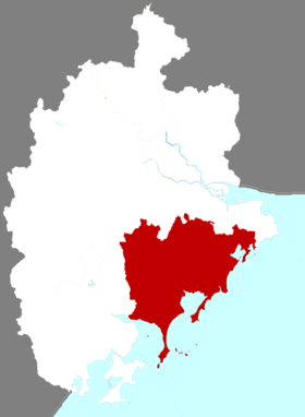 Localisation de Zhāngpǔ Xiàn