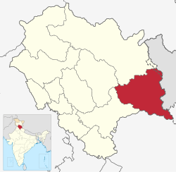 Location in Himachal Pradesh